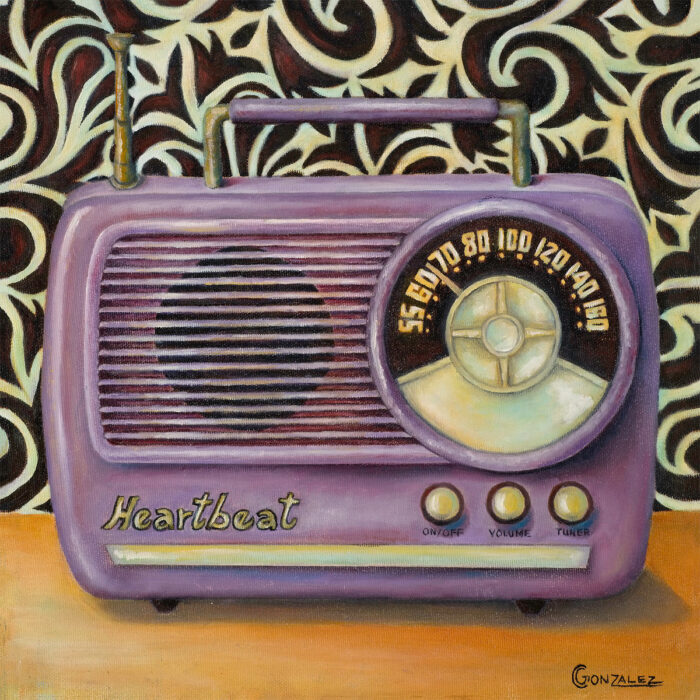 Radio Wave - Wood Panel Print