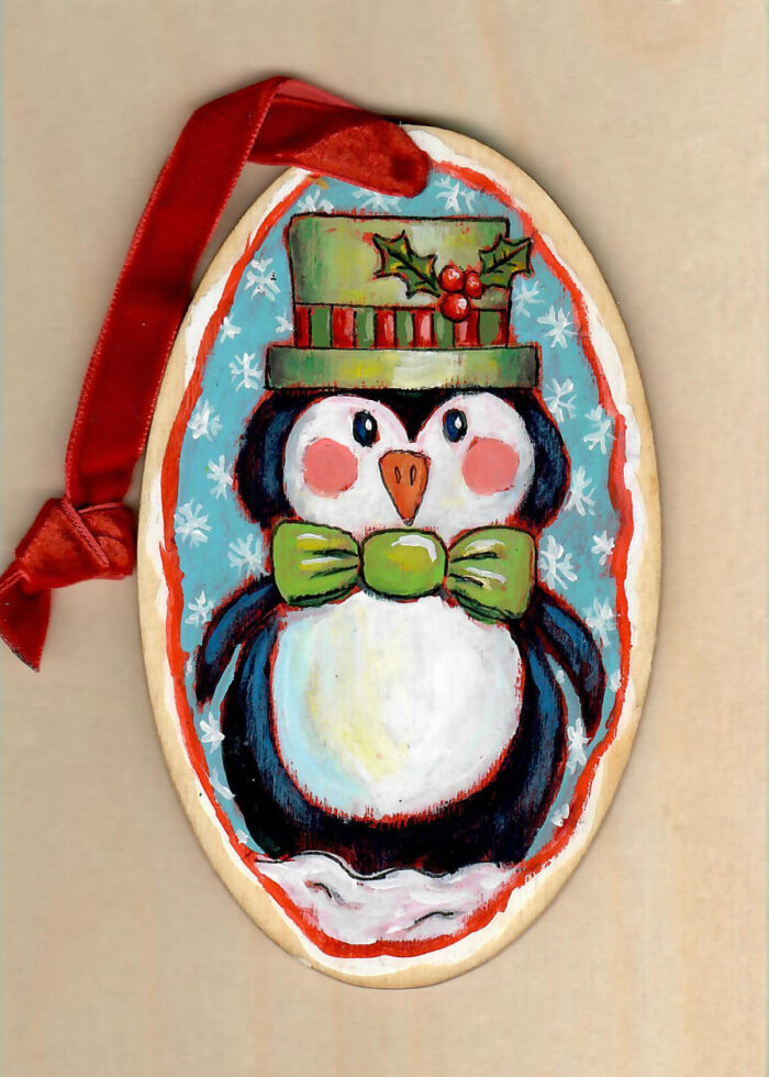 2024 Penguin Ornament No 3 - 2.75inx4.50in - Original