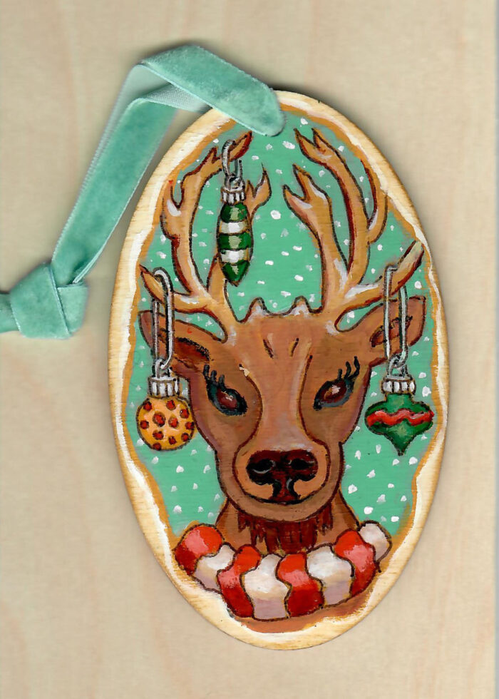 2024 Reindeer Ornament No 01 - 2.75inx4.50in - Original