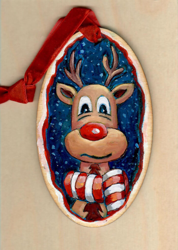 2024 Rudolph Ornament No 01 - 2.75inx4.50in - Original